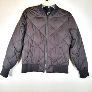 Universal Standard Womens Sophia Puffer Jacket Coat Size 2XS Black Quilted